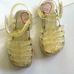 Stride Rite  Natalie Girls Clear  Sandals Size 8W